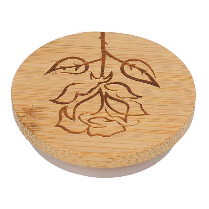6Pcs Jar Wood Lid Set Easy to Clean Storage Jar