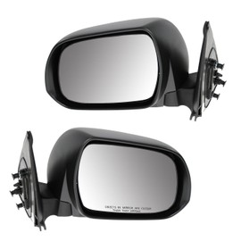 TRQ Driver & Passenger Side Mirror Set Manual Compatible with 2012-2015 Toyota Tacoma TO1320281 TO1321281