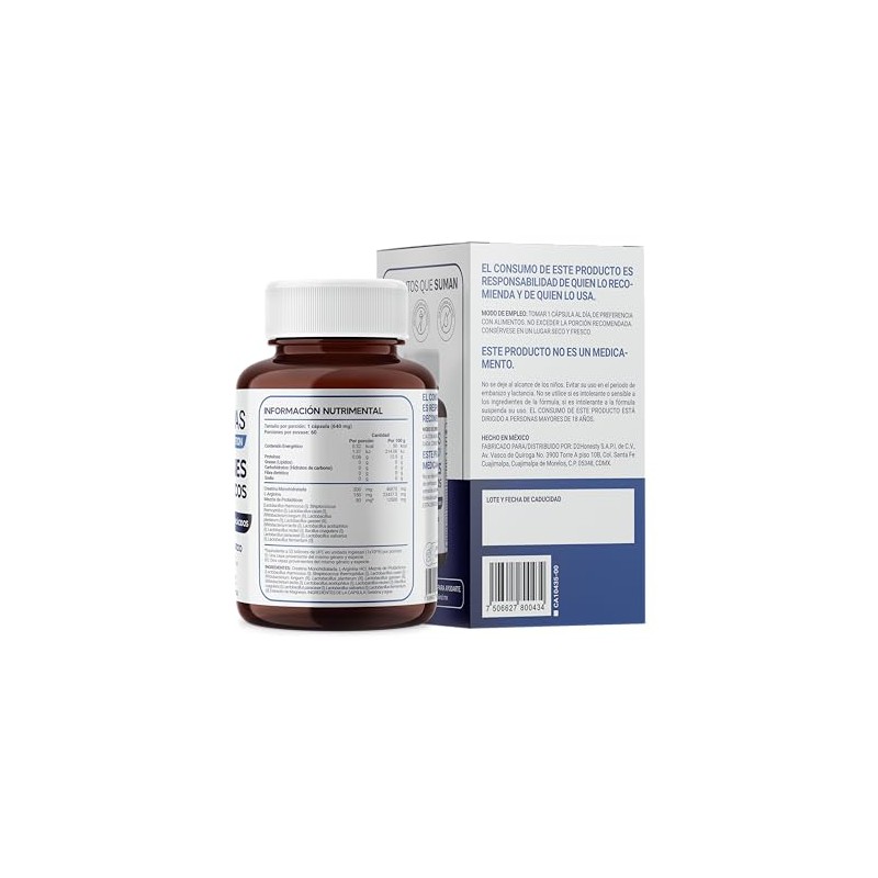 MegaBiotic Probióticos Men Edition 52 Billones 60 cápsulas640mg pporción
