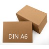 DIN A6 Blank Kraft Paper Postcards Index Cards Set Brown