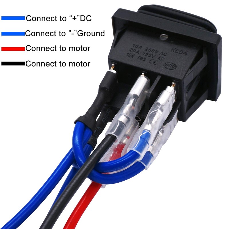 TWTADE Momentary Polarity Reverse Switch Waterproof DC 12V 10A Control