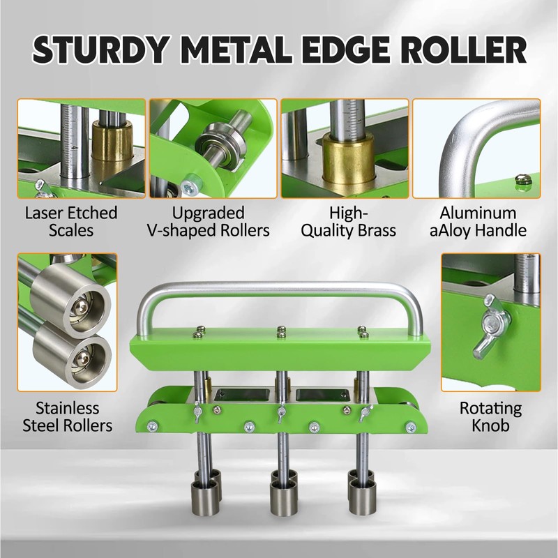 Three-Station Edge Roller Bender 0-90°Bending Angle Adjustable for 29 to