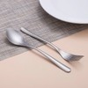 Zerophilo Titanium Cutlery Set, Lightweight Flatware, Modern Design, Dishwasher Safe,