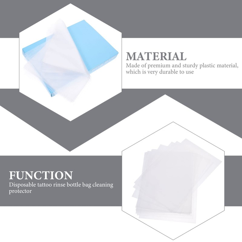 Healvian 250pcs Bottles White for Tattoos Spout Tattoo Squeeze Pouch