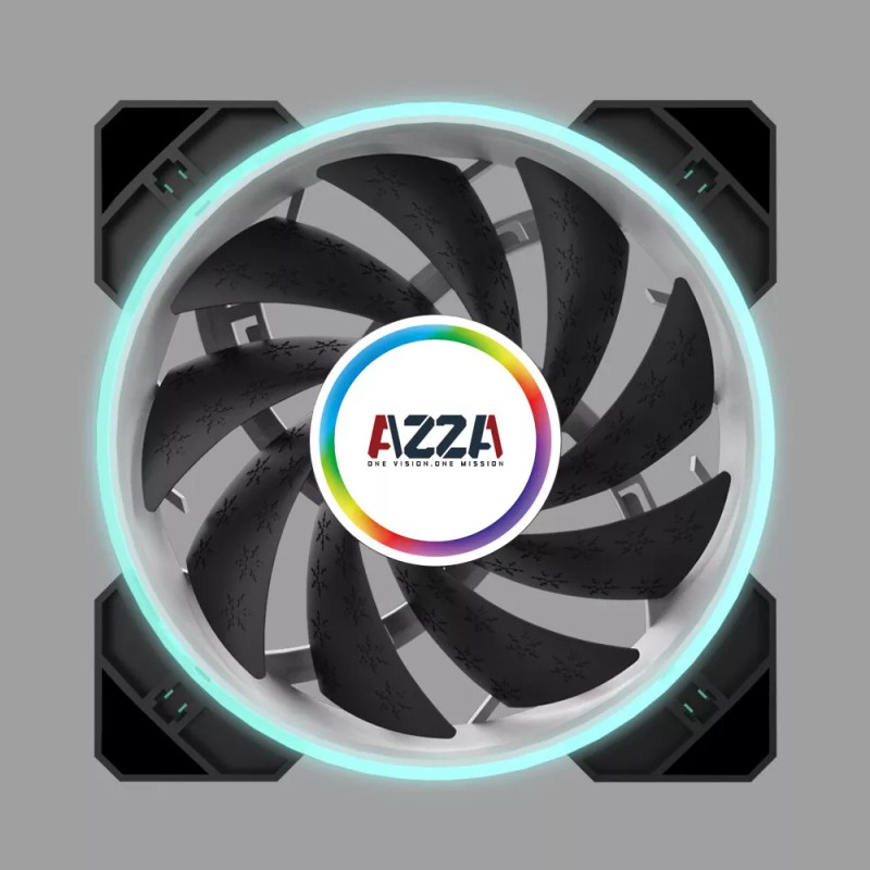 AZZA Hurricane RGB LED Gaming PC Case Cooling Fan 120mm