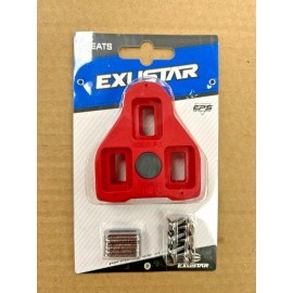 Exustar New Exustar Cleats w/Bolts & Hardware Fits Look Delta & Peloton 9 Degrees Float