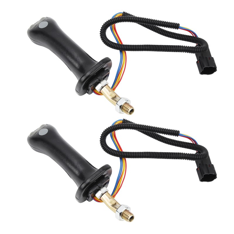 2Pcs 3 Buttons Excavator Joystick Handles, Joystick Handle for Doosan