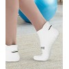 ALONG FIT 3/4 Pairs Non Slip Cushioned Grip Socks for