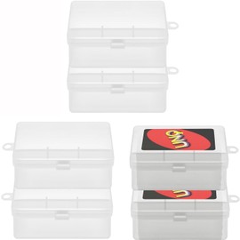 ZERUIDM Practical Playing Card Case for Uno 2pc Multifunctional Uno Card Game Holder Case Plastic Uno Card Travel Carry Case Blank Playing Card Deck Box