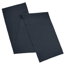 AVKA Studio 100% Cotton Ribbed Table Runner - Pack of 1-13 x 72 Inches - Bluish Grey - Dining Or Kitchen Table Runner Thick Construction for Everyday Use, Picnics, Outdoor Table, Parties, etc