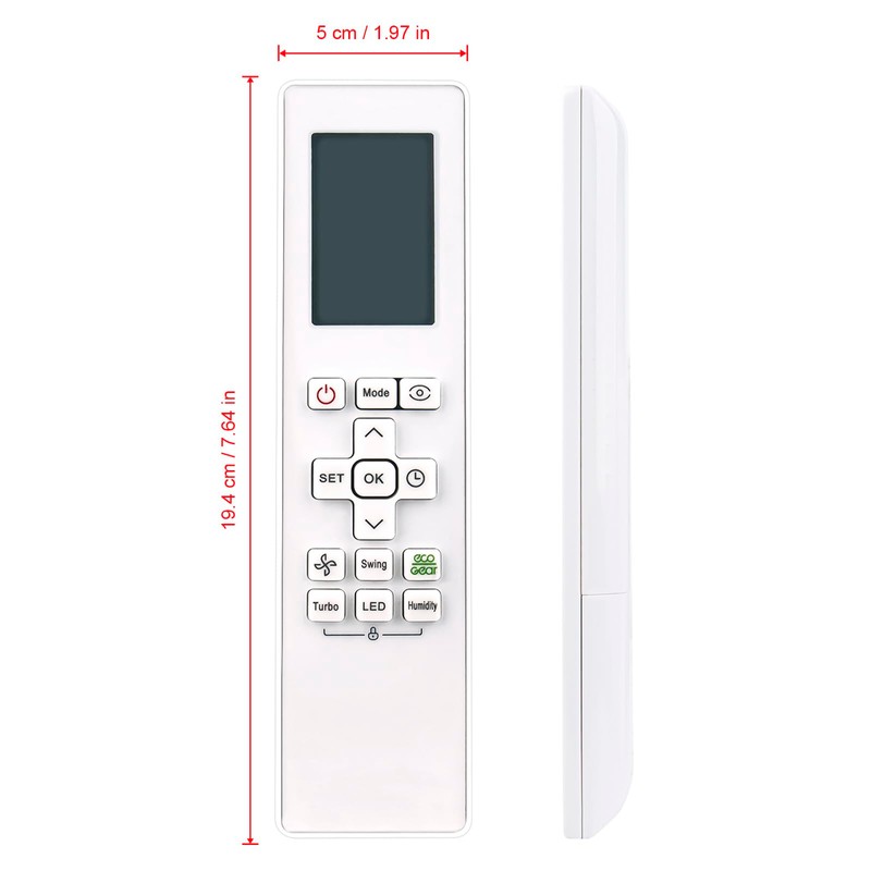 Replace AC Remote Control Compatible for Carrier Midea A/C Unit