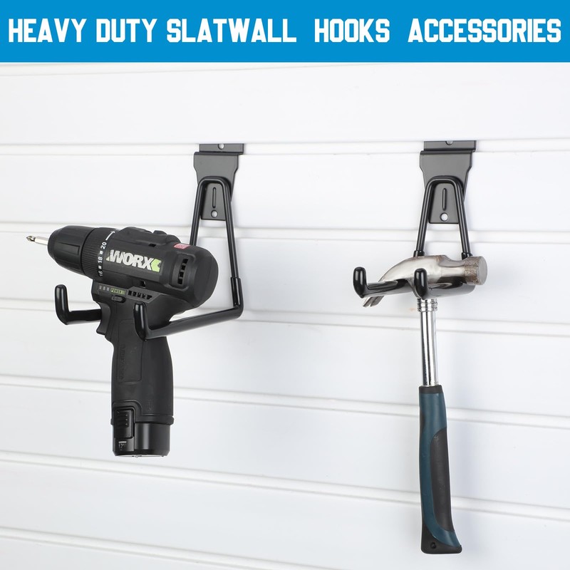Landhoow 36 Pcs Slatwall Hooks & Hangers 32 Pcs Heavy