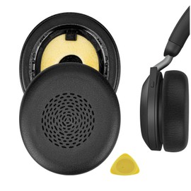 Geekria QuickFit Replacement Ear Pads for Jabra Evolve2 75 Wireless Headphones, Repair Parts (Black)