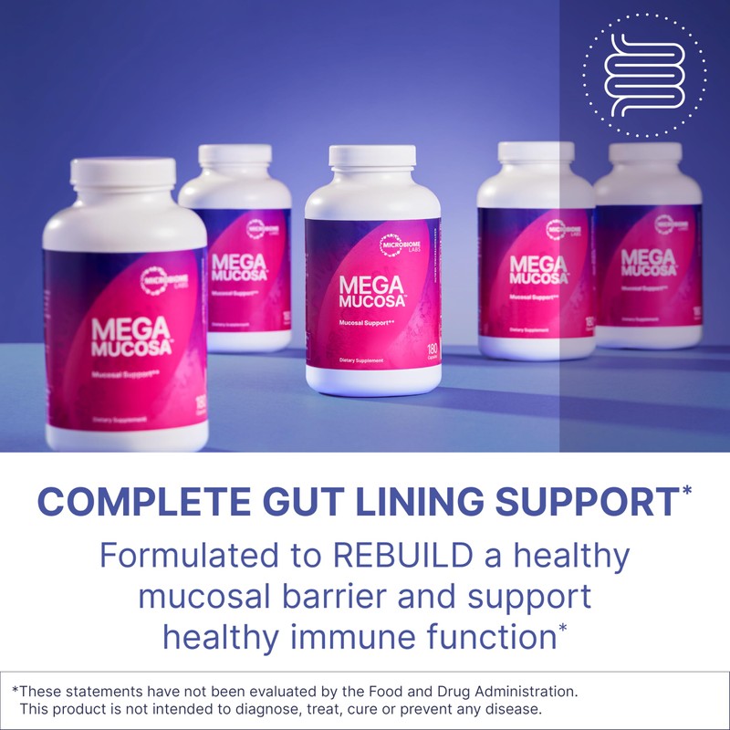 Microbiome Labs MegaMucosa - Amino Acids Supplement with Dairy-Free Immunoglobulins