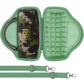 Aenllosi for JBL Charge 6 Bluetooth Speaker Hard Travel Carrying Case with Shoulder Strap,Avocado Green,Case Only