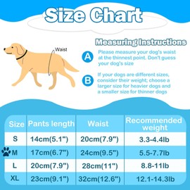 3pcs Pet Nappies Set, Leak-Proof Period Pants, Washable Reusable Dog Nappies with Elastic Waist, Sanitary Puppy Panties for Female Pet Incontinence (L)