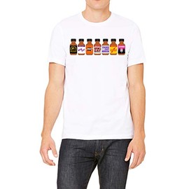 Poppers Monday Through Friday Week Calendar Gay Pride Shirt (White, Medium)