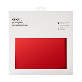 Cricut Red | 30.5cm x 30.5cm (12" x 12") | 8 Sheets | for use Cutting Machines. Requires Foil Transfer Tool, 2008721