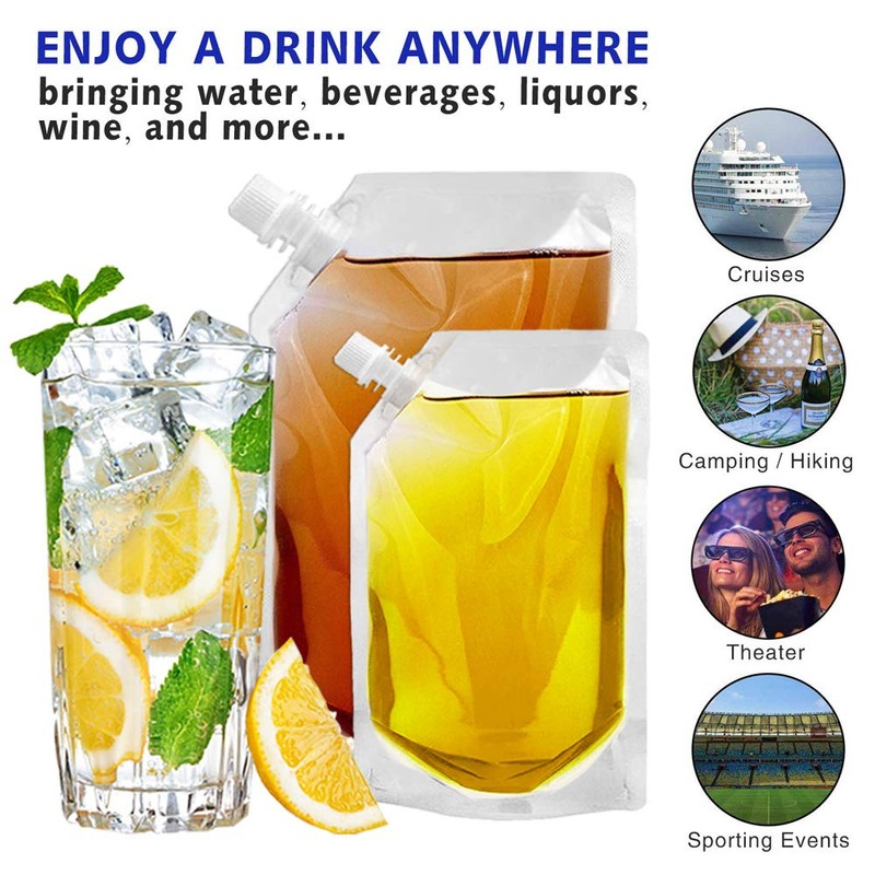 Concealable And Reusable cruise sneak flask Liquor kit，Rum Runners Alcohol