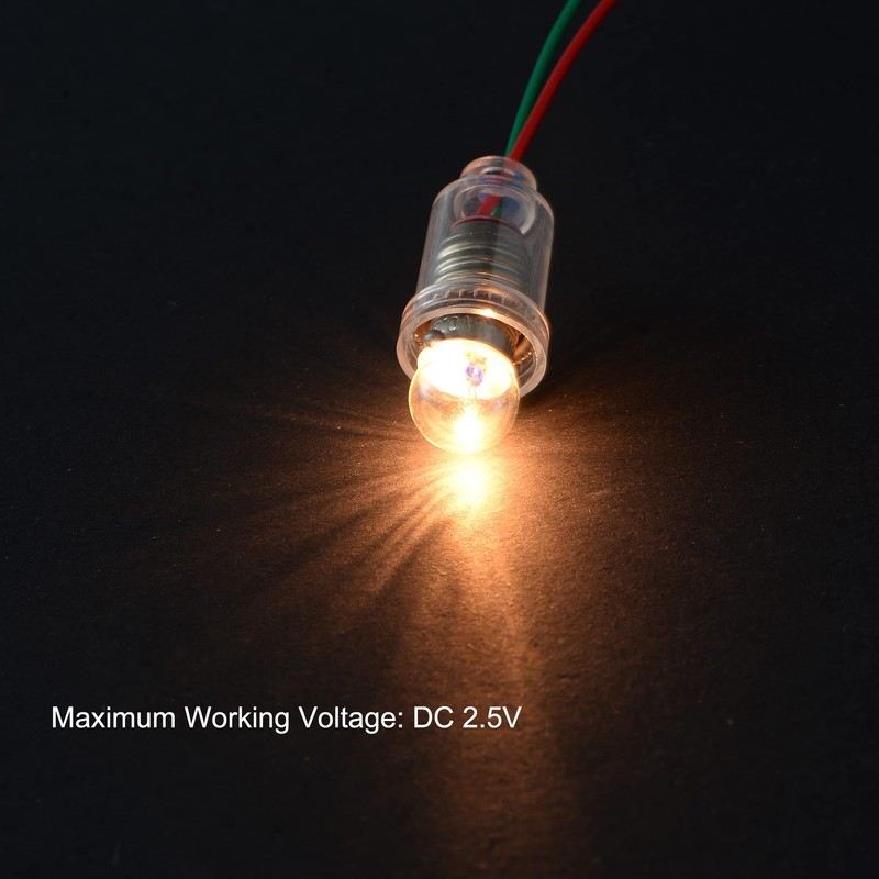 MECCANIXITY Electrical Circuit Experiment Set DIY Materials, 10Pcs 2.5V E10