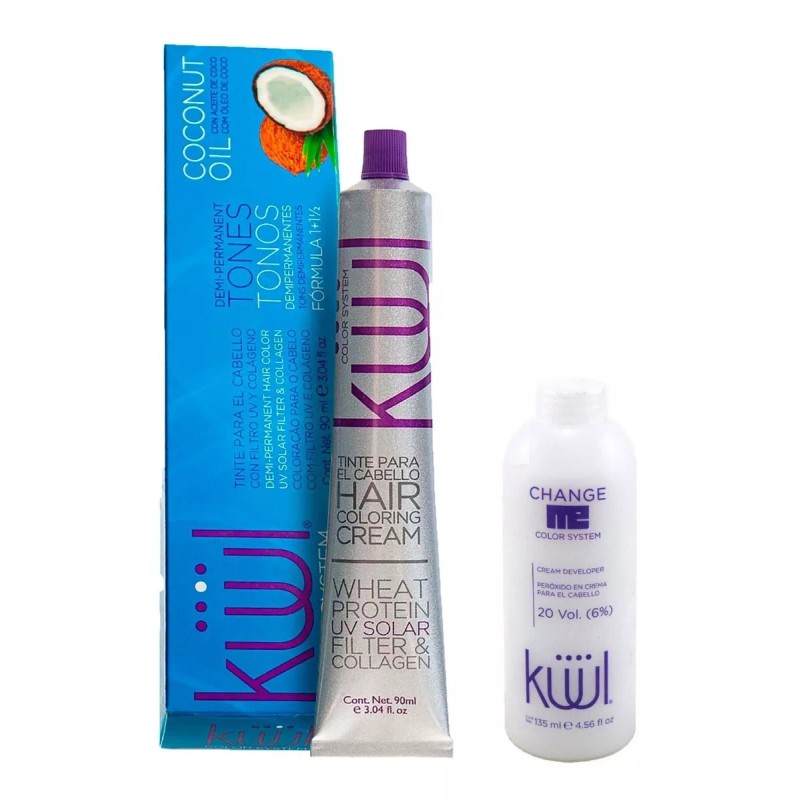 Kuul Tinte Semipermanente Tono Azul Metalico Tubo 90g