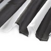 LB Black and White Shower Curtain,Striped Bathroom Curtain,60x72 inch Waterproof