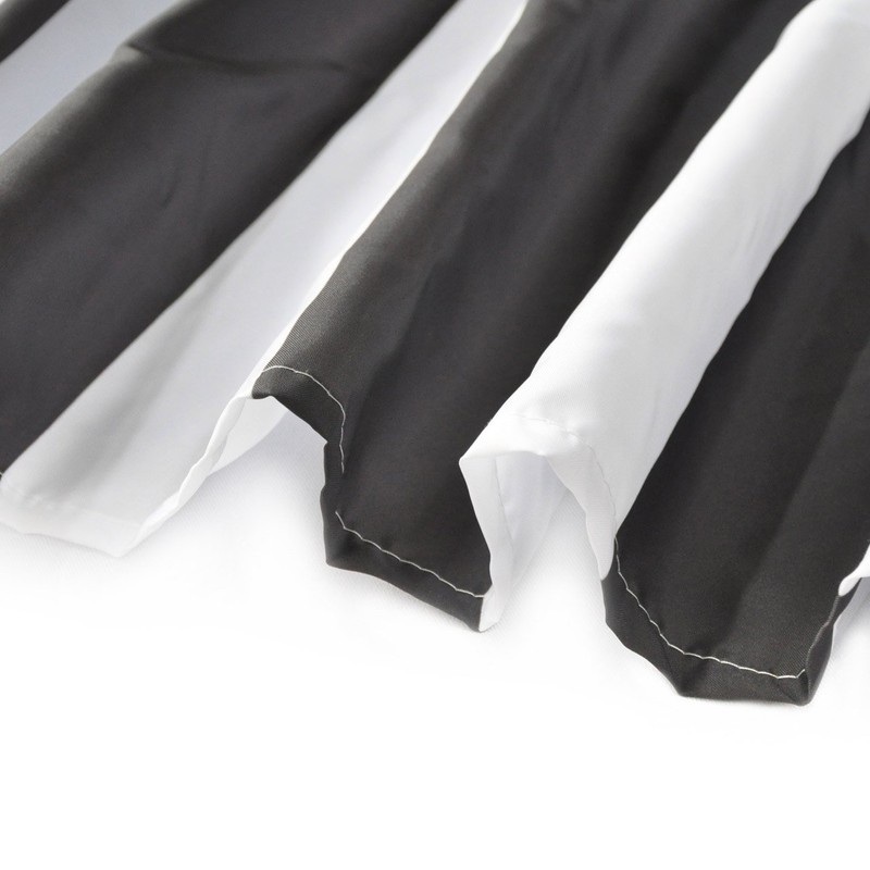 LB Black and White Shower Curtain,Striped Bathroom Curtain,60x72 inch Waterproof