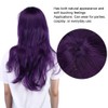 Peluca Morada, Peluca Voluminosa de pelo Largo Moda Recto Mezcla