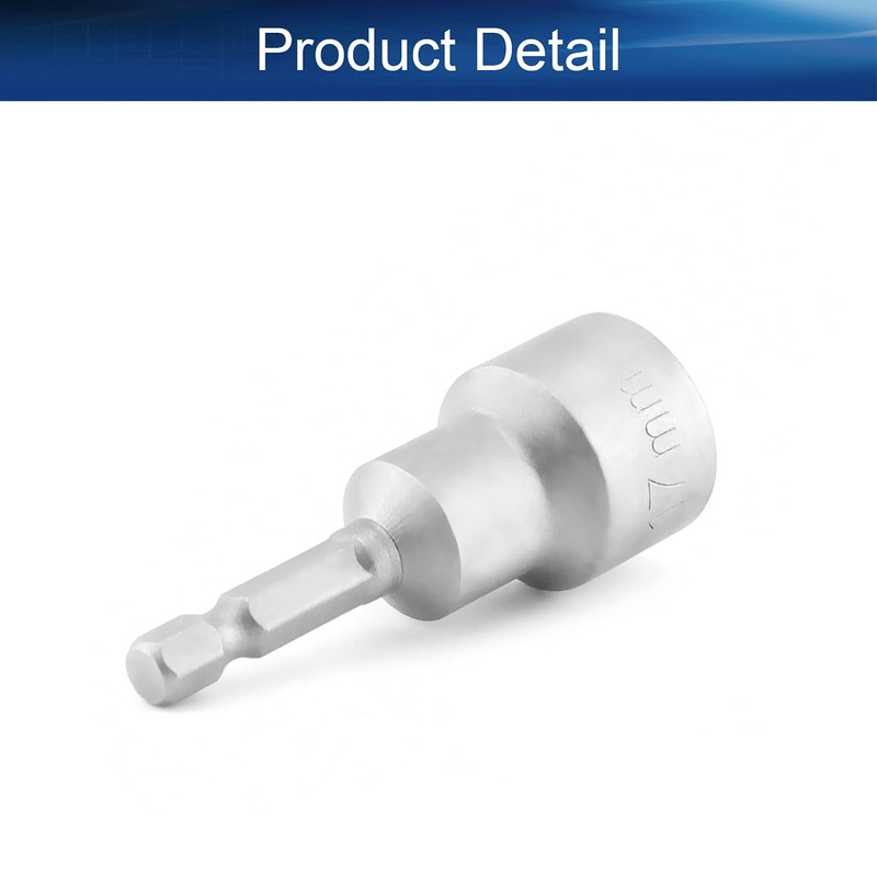 Utoolmart 1/4" Quick-Change Hex Shank 17mm Setter Impact Nut Driver