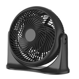 Comfort Zone High Velocity Tabletop Air Circulator Fan, Quiet Personal Fan for Home, Bedroom or Office, 3 Speeds and 90 Degree Tilt, 11 inches, Black, MTFN08