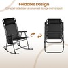 Yaheetech 26in Rocking Chair Outdoor Zero Gravity Folding Chairs Rocking