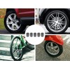 Marcraft Grey Plastic Tyre Wheel Alloy Valve Caps Dust Caps