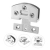Operitacx 4pcs Stainless Steel Glass Door Hinges for Shower Doors
