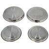 CookSpace 4 Piece Stainless Steel Round Pull On Hob Cover