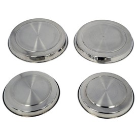 CookSpace 4 Piece Stainless Steel Round Pull On Hob Cover Protector Lid Set