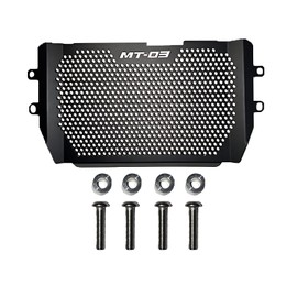 Enhanced Motorcycle Radiator Guard Fit For YAMAHA MT-03/MT03 (2015-2025)-Sleek Black Aluminum-Durable Protection