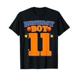 11th Birthday Boy Shirt Basketball 11 Years Old Kids Gift T-Shirt