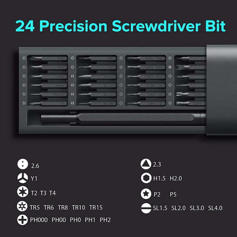 Xiaomi Magnetic Driver Bit Set - 24 Piece Pocket Screwdriver