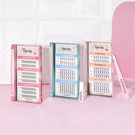 CORINGCO Toktok Hara Eyelash - Air Black mix 64pcs (+glue 1g)