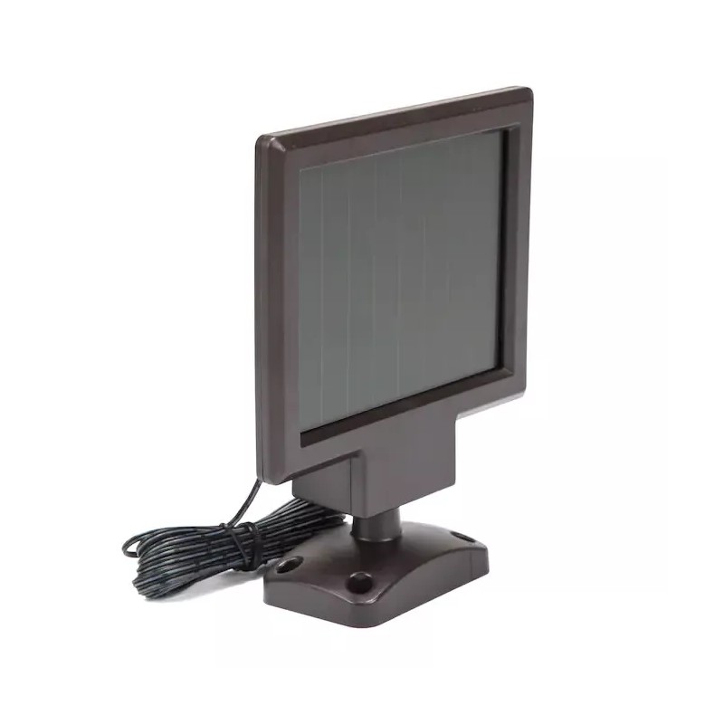 Utilitech 110-Degree Bronze Solar LED Outdoor Motion-Activat