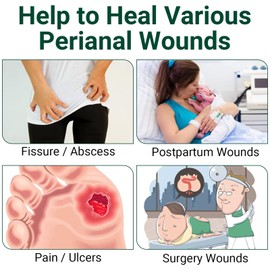 LMNOOP® Perianal Care Ointment, Skin Repair Treatments for Anus Fistula, Anal Fissure, Perianal Abscess, Fast Healing for Postpartum & Surgery Wounds with All Natural & Organic Herbs