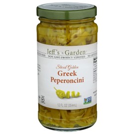 JEFFS NATURALS Sliced Golden Greek Peperoncini, 12 FZ