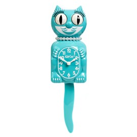 KIT CAT Klock Vibrant Blue Turquoise Lady