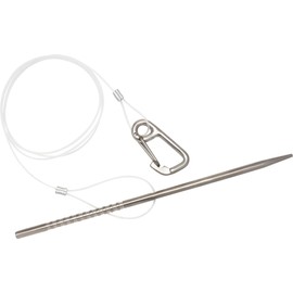 Cressi Fish Holder - Fishing Needle with Nylon Strand and Snap Hook, Silver, One Size, Adult Unisex