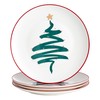 Swuut Christmas Holiday Bone China Dessert Plates - Salad Plates