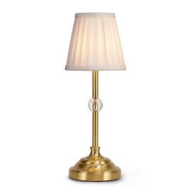 BiwuGlimm Battery Operated Table Lamp - Small Rechargeable Bedside Lamp,Nightstand Lamps Night Light Cordless Dimmable Led for Bedroom Living Room Night Stand Bedside Bathroom Farmhouse Patio,Bronze