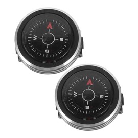 Sosoport 2pcs Removable Watch Compass Hiking Compass Small Compass for Hiking Handheld Compass Pocket Sized Compass Pocket Compass for Men Watch Band Compass Aluminum Alloy Black