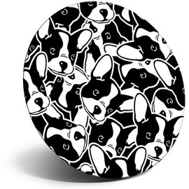 Destination Vinyl ltd Magnet for Refrigerator, Fridge - French Bulldog Cute Bulldog for Office, Cabinet and Whiteboard, Magnetic Stickers, 3287