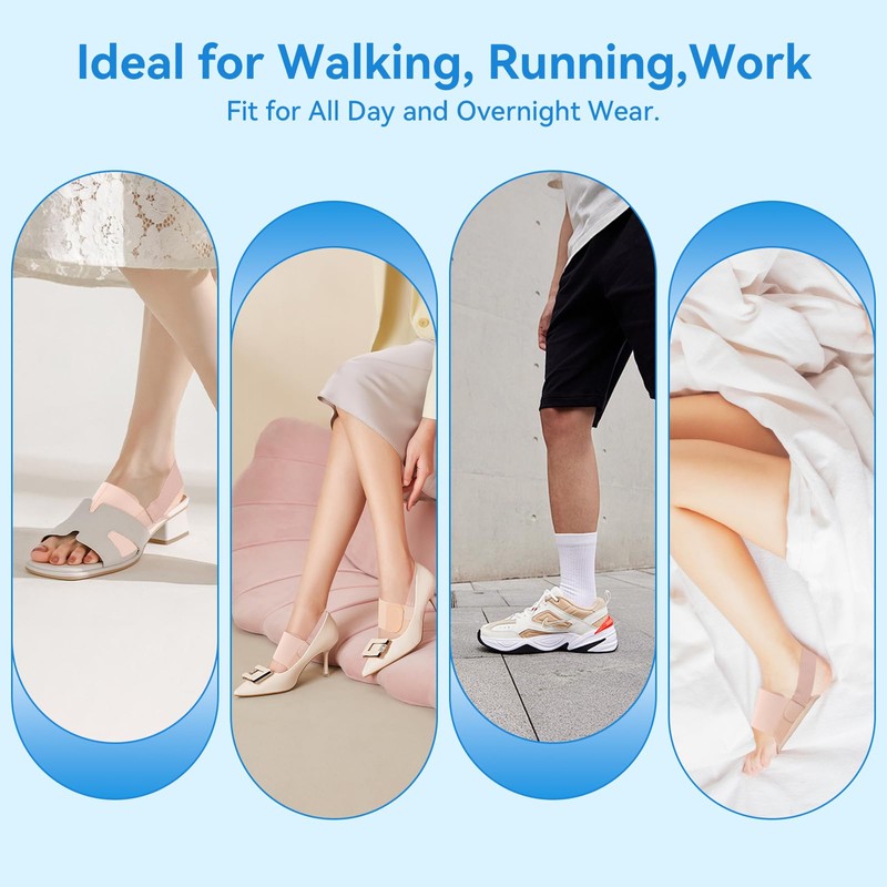 Dr.sendesi 2PCS Arch Support Brace for Plantar Fasciitis Relief, Adjustable