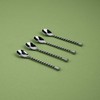 Gourmet Settings - 4-Piece Mini Spoons Set - Silver Tear